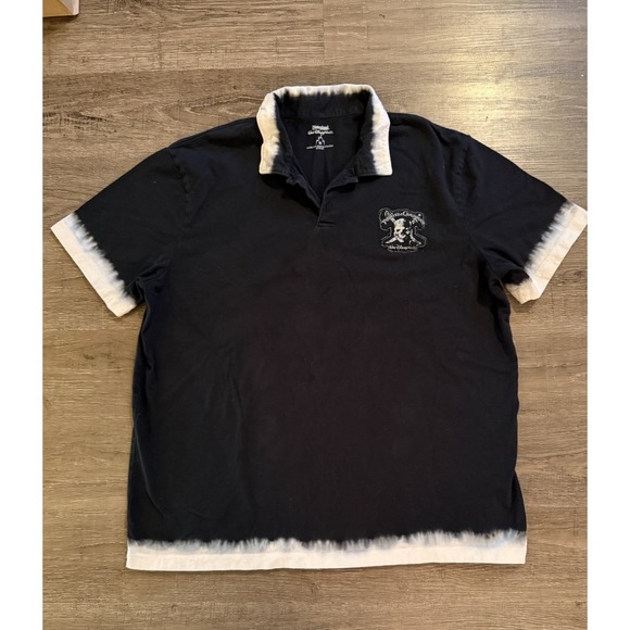 Disney Parks Other - Disney Pirates of the Caribbean Dip Dye Black Polo Shirt Mens XL Walt Disney